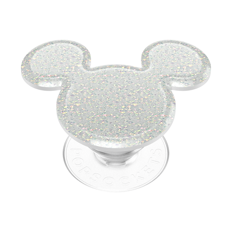 Earridescent White Glitter Mickey Mouse image number 1